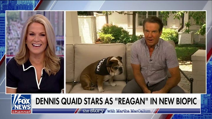  Dennis Quaid and his dog Peaches star in 