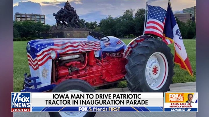 Iowa man to drive patriotic tractor in Trump inauguration parade